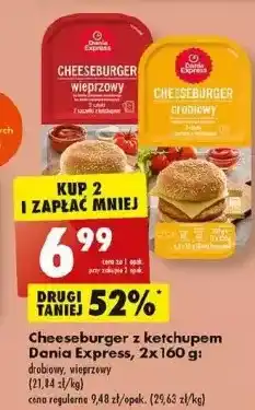 Biedronka Cheeseburgery wieprzowe danie express oferta
