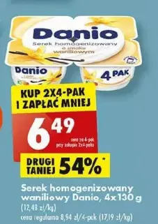 Biedronka Serek wanilia danone danio oferta
