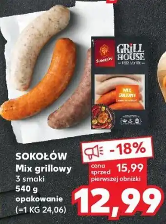 Kaufland SOKOŁÓW Mix grillowy 3 smaki 540 g opakowanie oferta