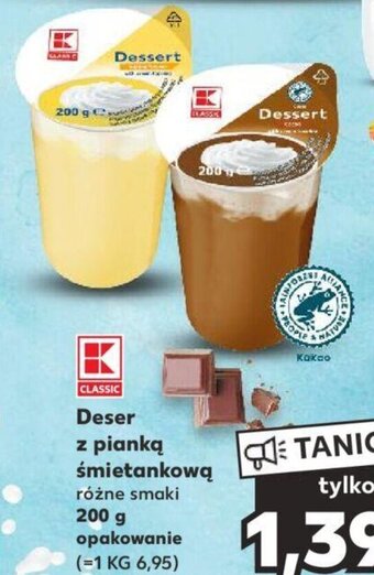 Kaufland Deser z pianką śmietankową 200g oferta