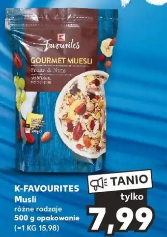 Kaufland K-FAVOURITES Musli różne rodzaje 500 g oferta