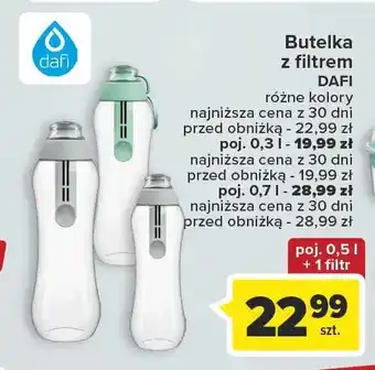 Carrefour Butelka filtrująca wodę 300 ml + wkład oferta