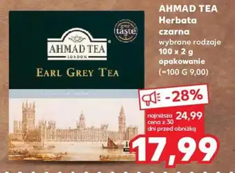 Kaufland AHMAD TEA Herbata czarna 100 x 2g oferta