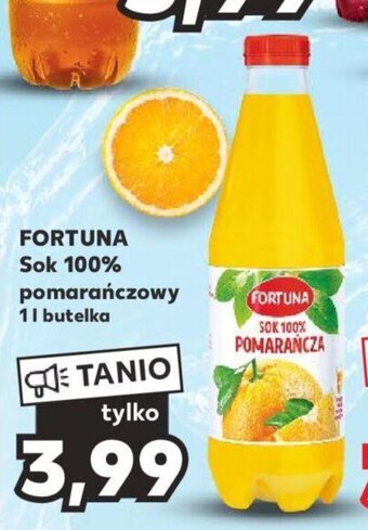 Kaufland FORTUNA Sok 100% pomarańczowy 1l oferta