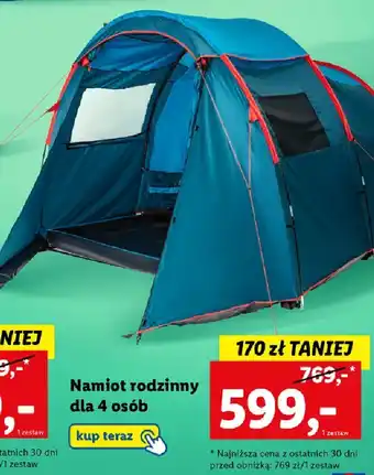 Lidl Namiot 4-osobowy oferta