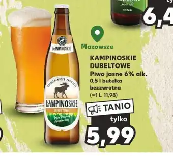 Kaufland KAMPINOSKIE DUBELTOWE Piwo jasne 6% alk. 0,5 l butelka bezzwrotna oferta