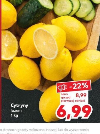 Kaufland Cytryny luzem 1kg oferta