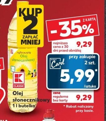 Kaufland Olej słonecznikowy 1l oferta
