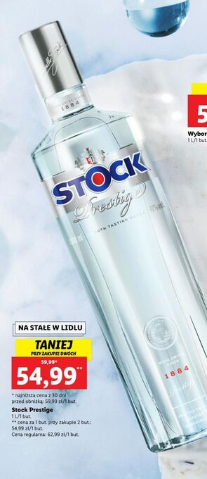 Lidl Wódka stock prestige oferta