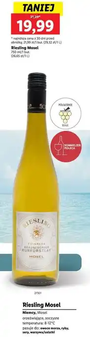 Lidl Wino mosel riesling oferta