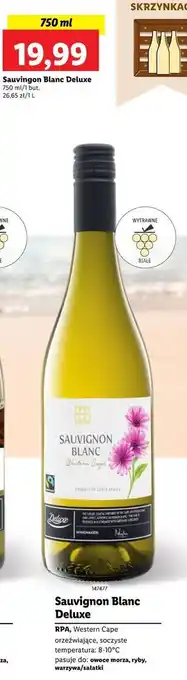 Lidl Wino sauvignon blanc deluxe oferta