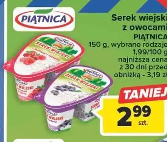 Carrefour Serek wiejski z malinami i żurawiną piątnica wiejski oferta