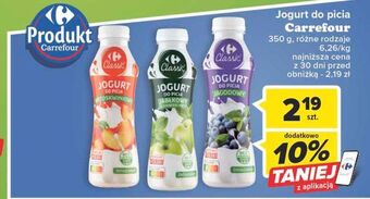 Carrefour Jogurt do picia jagodowy carrefour classic oferta