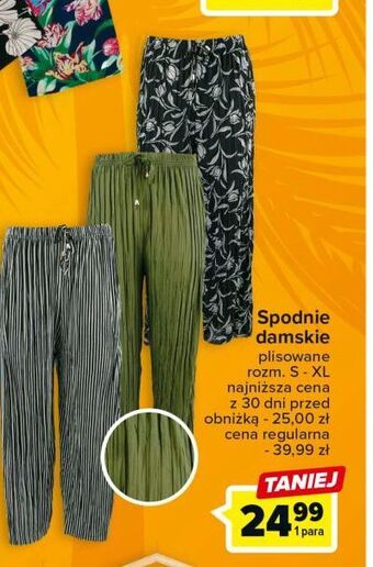 Carrefour Spodnie damskie s-xl oferta