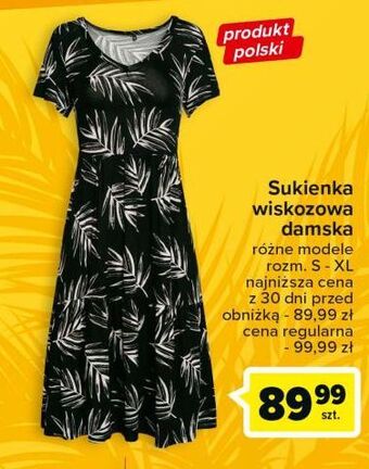 Carrefour Sukienka damska wiskozowa s-xl oferta