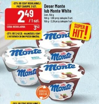 Polomarket Deser Monte lub Monte White Zott, 150 g oferta