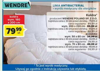 Carrefour Poduszka antibacterial 70 x 80 cm wendre oferta