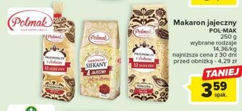 Carrefour Makaron 4 jajeczny nierówno siekany polmak oferta