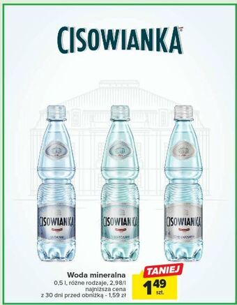 Carrefour Woda niegazowana cisowianka oferta