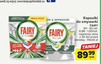 Carrefour Tabletki do zmywarek lemon fairy platinum oferta