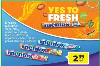 Carrefour Dropsy fanta mentos classic oferta