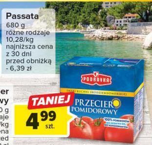 Carrefour Przecier pomidorowy podravka oferta