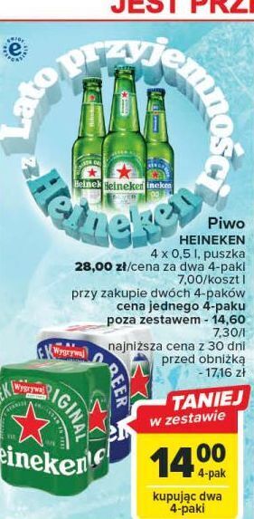 Carrefour Piwo heineken 0.0% oferta