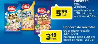 Carrefour Popcorn maślany felix pop corn oferta