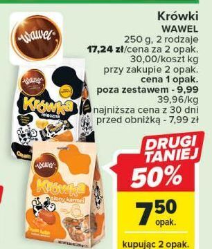 Carrefour Cukierki wawel krówka mleczna oferta
