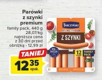 Carrefour Parówki z szynki tarczyński oferta