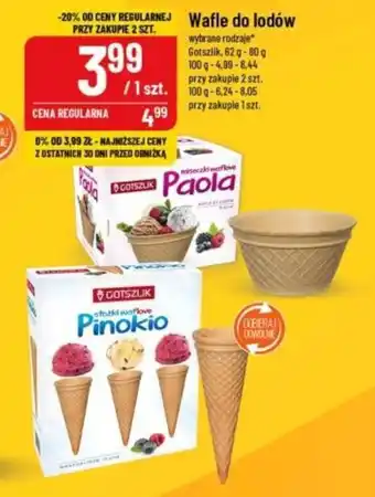 Polomarket Wafle do lodów 62-80 g oferta