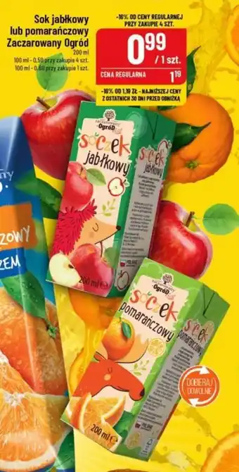 Polomarket Sok jabłkowy lub pomarańczowy Zaczarowany Ogród 200 ml oferta