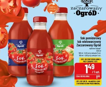Polomarket Sok pomidorowy lub wielowarzywny Zaczarowany Ogród 330 ml oferta