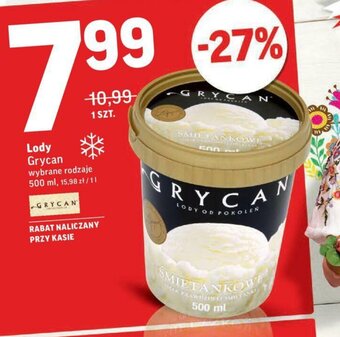 Intermarche Lody Grycan 500ml oferta