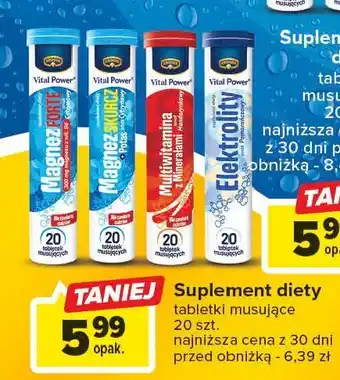Carrefour Tabletki musujące magnez skurcz oferta