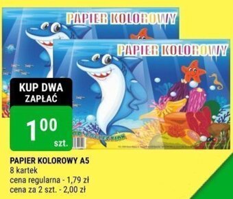 bi1 PAPIER KOLOROWY A5 8 kartek oferta
