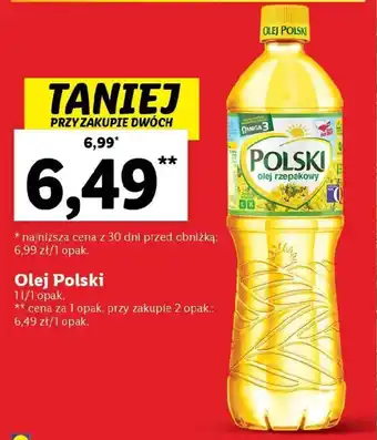 Lidl Olej Polski 1l/1 opak. oferta