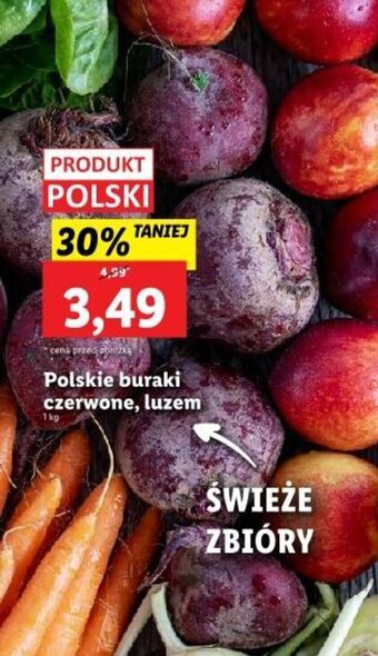 Lidl Polskie buraki czerwone, luzem 1 kg oferta