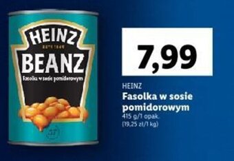 Lidl HEINZ Fasolka w sosie pomidorowym 415g oferta