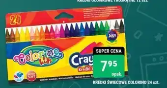 KREDKI ŚWIECOWE COLORINO 24 szt./opak.