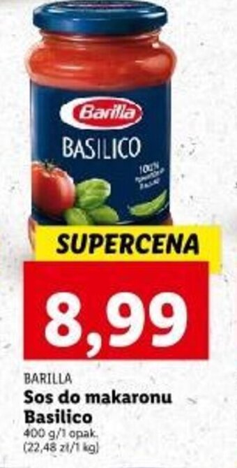 Lidl Barilla Sos do makaronu Basilico 400g oferta