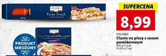 Lidl ITALIAMO Ciasto na pizzę z sosem pomidorowym 600 g oferta