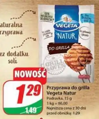 Dino Przyprawa do grilla Vegeta Natur Podravka, 15 g oferta