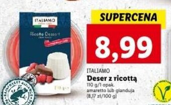 Lidl ITALIAMO Deser z ricottą 110 g oferta