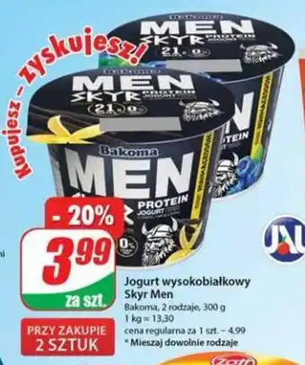 Dino Jogurt wysokobiałkowy Skyr Men 300 g oferta