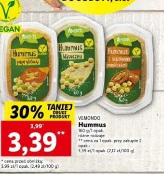 Lidl Vemondo Hummus 160g oferta