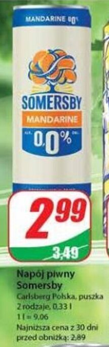 Dino Napój piwny Somersby 330 ml oferta