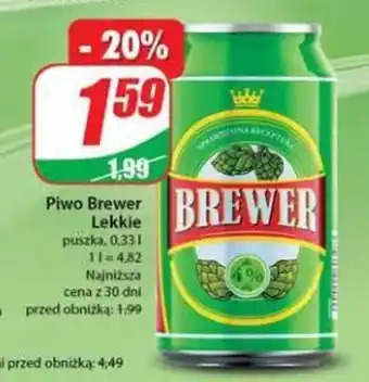 Dino Piwo Brewer Lekkie 330 ml oferta