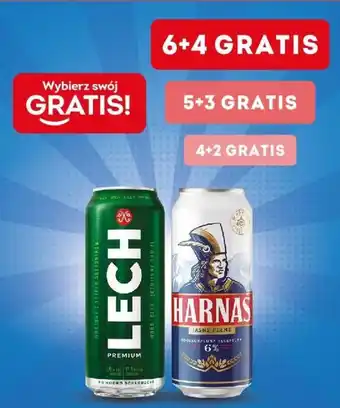 Żabka Piwo Lech 500 ml / Harnas 500 ml oferta