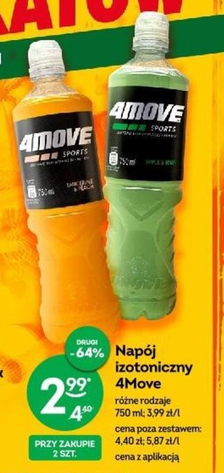 Żabka Napój izotoniczny 4Move 750 ml oferta